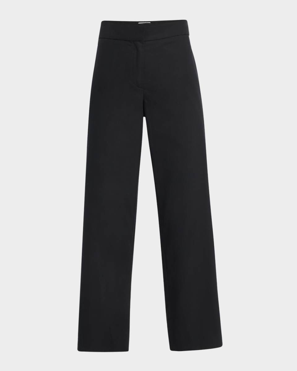 Nohan Straight-Leg Ankle Cotton Pants